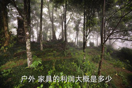  户外 家具的利润大概是多少