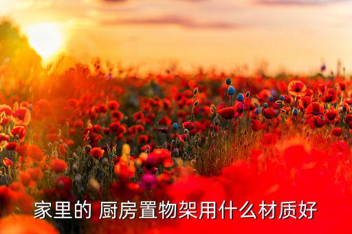 家里的 厨房置物架用什么材质好