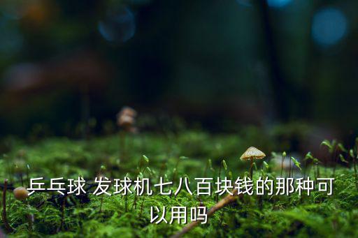  乒乓球 发球机七八百块钱的那种可以用吗