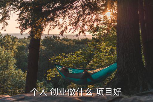 个人 创业做什么 项目好
