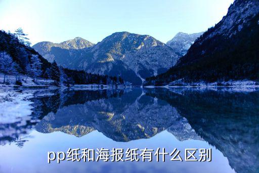 pp纸和海报纸有什么区别