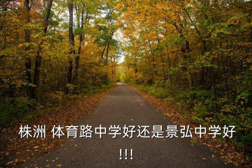 株洲 体育路中学好还是景弘中学好!!!