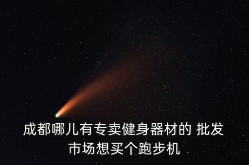  成都哪儿有专卖健身器材的 批发 市场想买个跑步机