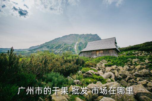 广州市的干果 批发 市场在哪里