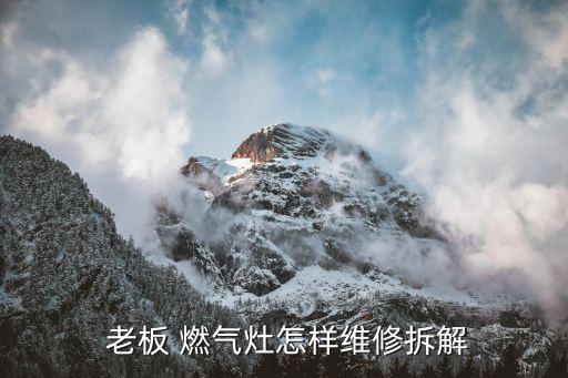  老板 燃气灶怎样维修拆解