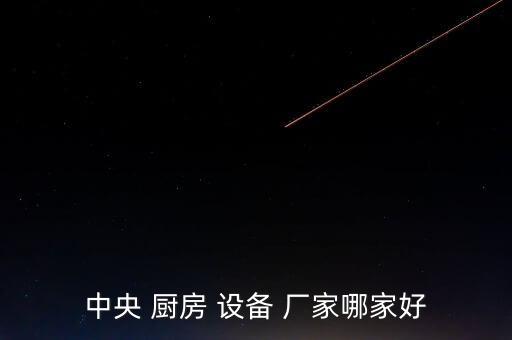 中央 厨房 设备 厂家哪家好