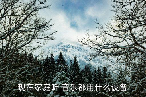 现在家庭听 音乐都用什么设备