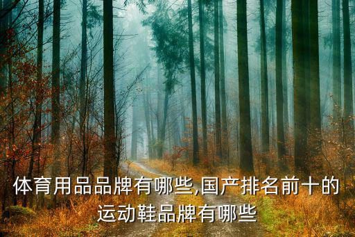 国产体育用品品牌有哪些,国产排名前十的运动鞋品牌有哪些?