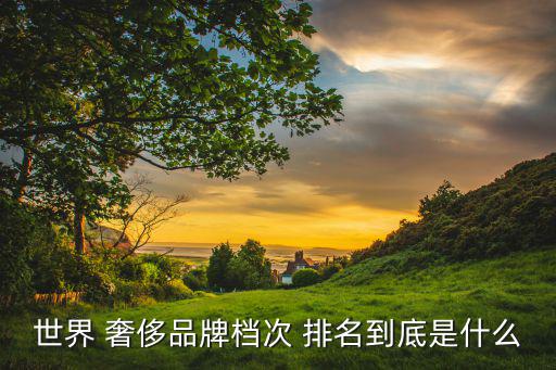 170个奢侈品牌全排名,前十奢侈品牌包装如下