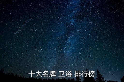 十大名牌 卫浴 排行榜