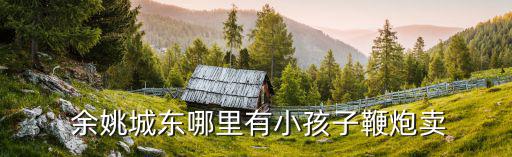  余姚城东哪里有小孩子鞭炮卖