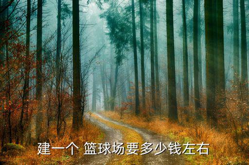 建一个 篮球场要多少钱左右