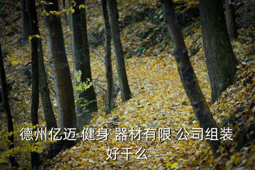 德州亿迈 健身 器材有限 公司组装好干么