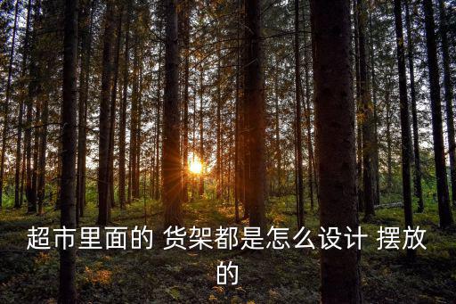 超市里面的 货架都是怎么设计 摆放的