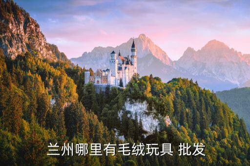  兰州哪里有毛绒玩具 批发