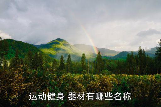 运动健身 器材有哪些名称