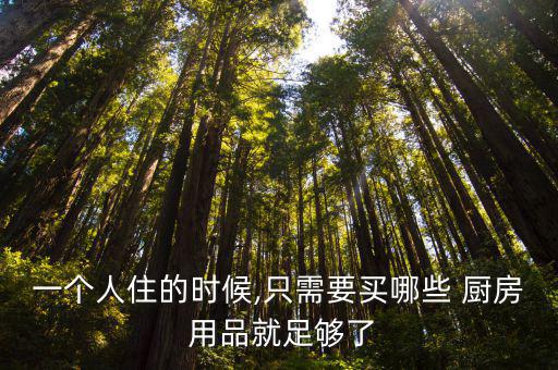 厨房生活用品有哪些,厨房必备小物件大全