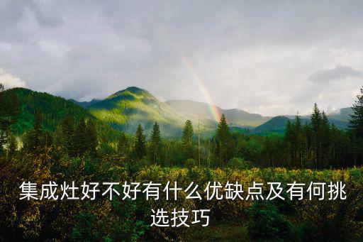  集成灶好不好有什么优缺点及有何挑选技巧