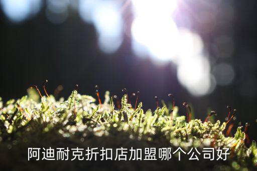 阿迪耐克折扣店加盟哪个公司好