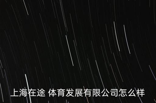 上海在途 体育发展有限公司怎么样
