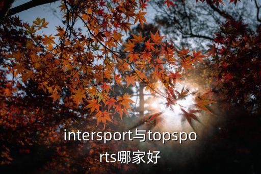 intersport与topsports哪家好