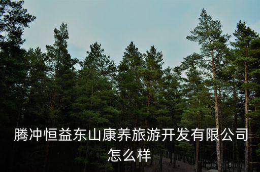 腾冲恒益东山康养旅游开发有限公司怎么样