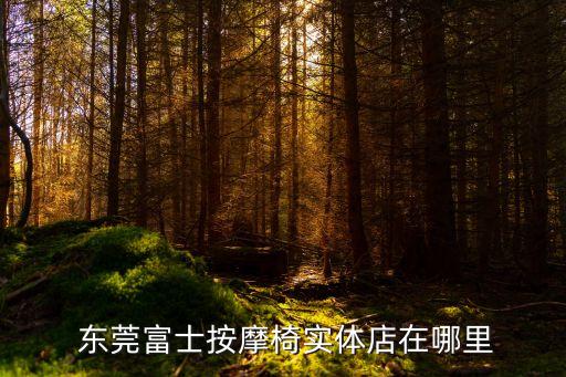  东莞富士按摩椅实体店在哪里