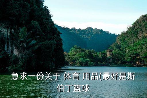 急求一份关于 体育 用品(最好是斯伯丁篮球