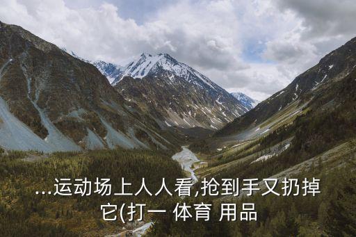 ...运动场上人人看,抢到手又扔掉它(打一 体育 用品