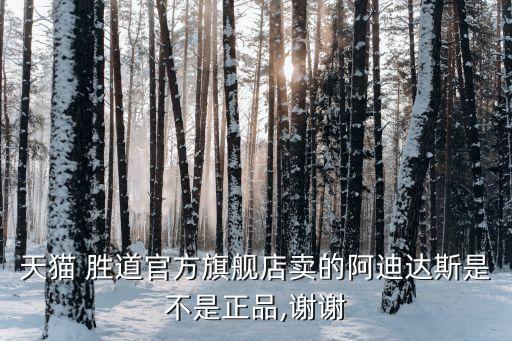天猫 胜道官方旗舰店卖的阿迪达斯是不是正品,谢谢