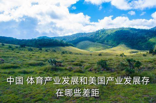 中国 体育产业发展和美国产业发展存在哪些差距