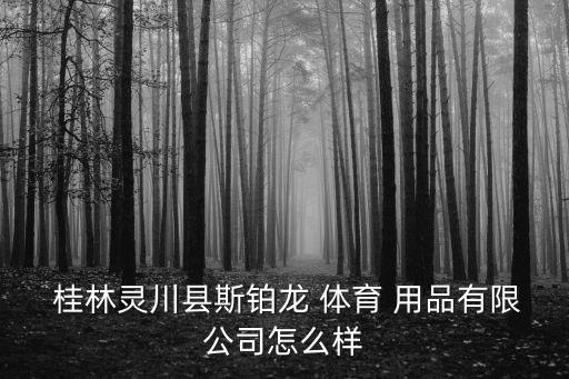  桂林灵川县斯铂龙 体育 用品有限公司怎么样